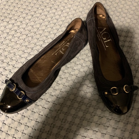 🎉 FINAL PRICE 🎉 AGL navy blue cap toe flat - Picture 4 of 7